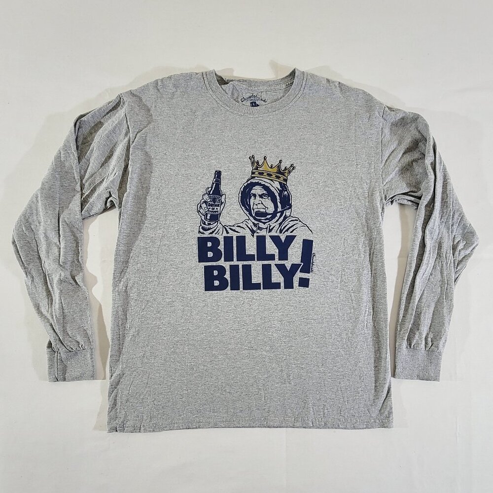 Mens Large Chowdaheadz Billy Billy Beer Long Sleeve Shirt Astronaut King